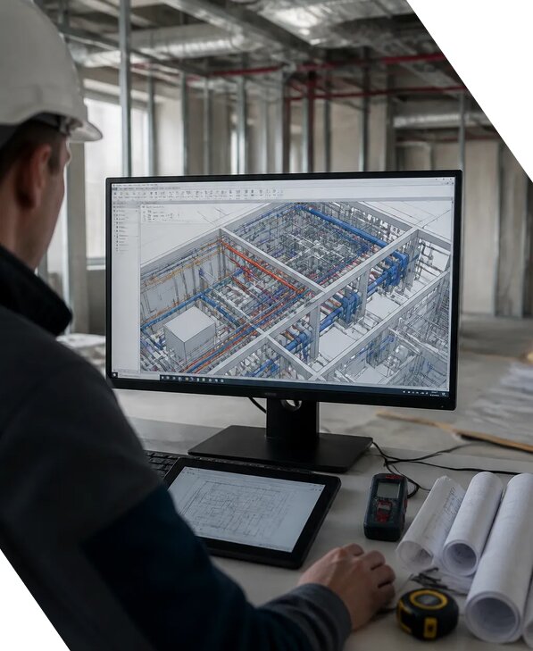 Создание BIM модели инженерных сетей для объектов в Муре